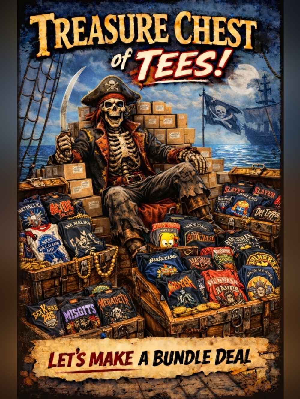 Men's 80s Retro Tshirt Bundle!! 3 Tshirts 1 Low Price! GEN X